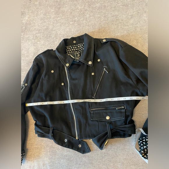 VINTAGE RARE 80s MOTO THE LABEL SPECTOR’S PAR SELECTO FRENCH BLACK JACKET SZ S - Picture 13 of 16